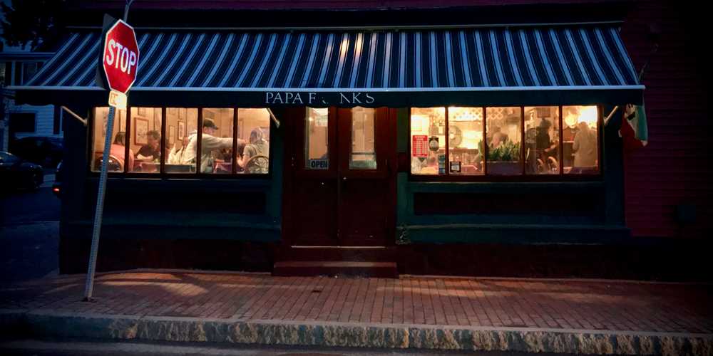 front of the restaurant